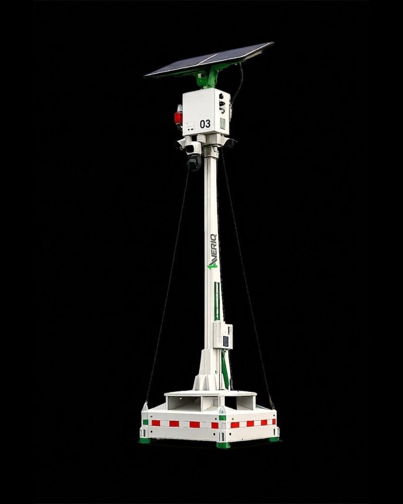 Solar mobile surveillance tower